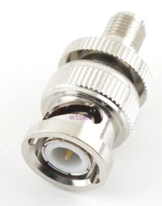 SMA Female to BNC Male Coax Adapter Connector - USA Ham Radio Seller - Picture 1 of 1