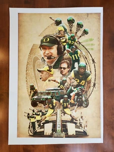 2005 Oregon DUCKS Football POSTER Mike BELLOTTI Haloti NGATA 18 x 24 - Picture 1 of 1