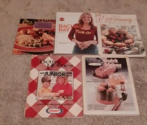 Set of 5 vintage cookbooks Rachael Ray Kraft Wilton ENTERTAINING FREE SHIPPING - Picture 1 of 2