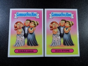 Emma Stone Golden Globe La La Land Spoof 2 Card Set Garbage Pail Kids 2017
