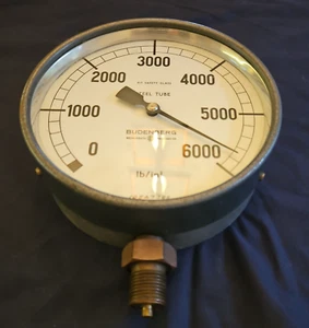 Vintage Budenberg Vintage Pressure Gauge Industrial collectable Great display ! - Picture 1 of 11
