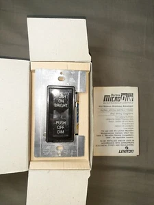 Neu Leviton Mehrwege Dimmschalter Micro Dim 1000W Glühlampe weiß 11070-BL - Bild 1 von 5