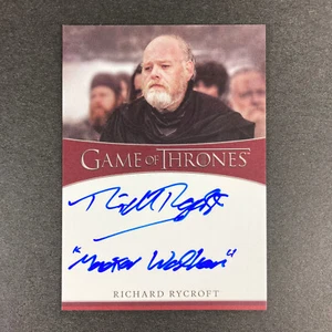 HBO Juego de Tronos Richard Rycroft como Maestre Wolkan, en tarjeta autógrafa - Imagen 1 de 2