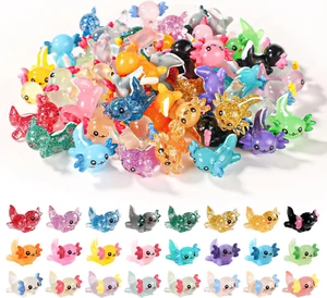 24Pcs Mini Resin Axolotl, 3 Styles Tiny Miniature Axolotl Figurines Small. - Picture 1 of 12