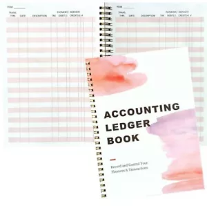 Accounting Ledger Book: Business Income Expense Accounting Journal Entry Book - Picture 1 of 5