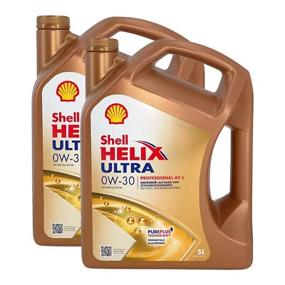 10L 10 Liter SHELL Motoröl Öl HELIX ULTRA Professional AV-L 0W30 VW 504/507.00 - Bild 1 von 2