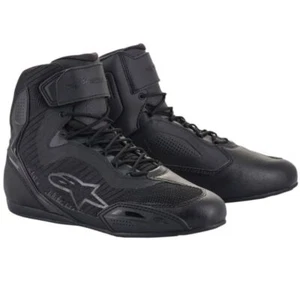 2024 Alpinestars Stella Faster-3 Rideknit Street Motorcycle Shoes - Black/Gray - Picture 1 of 2