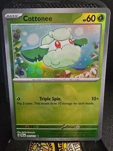 Cottonee (Master Ball Pattern) 007/131 Prismatic Evolutions Holo - Picture 1 of 4