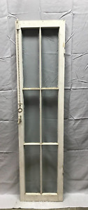Antique VTG Single 6 Lite Casement Window 15x62 Shabby White Old Chic 161-23B
