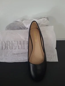 Dream Pairs Damen-Flats schwarz rund geschnitten einfache Sohle Größe 8,5 Wildlederimitat neu! - Bild 1 von 7