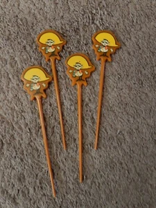 4 Senor Pico Swizzle Sticks Drink Stirrer Restaurant Japan 1966 Bar - Picture 1 of 9