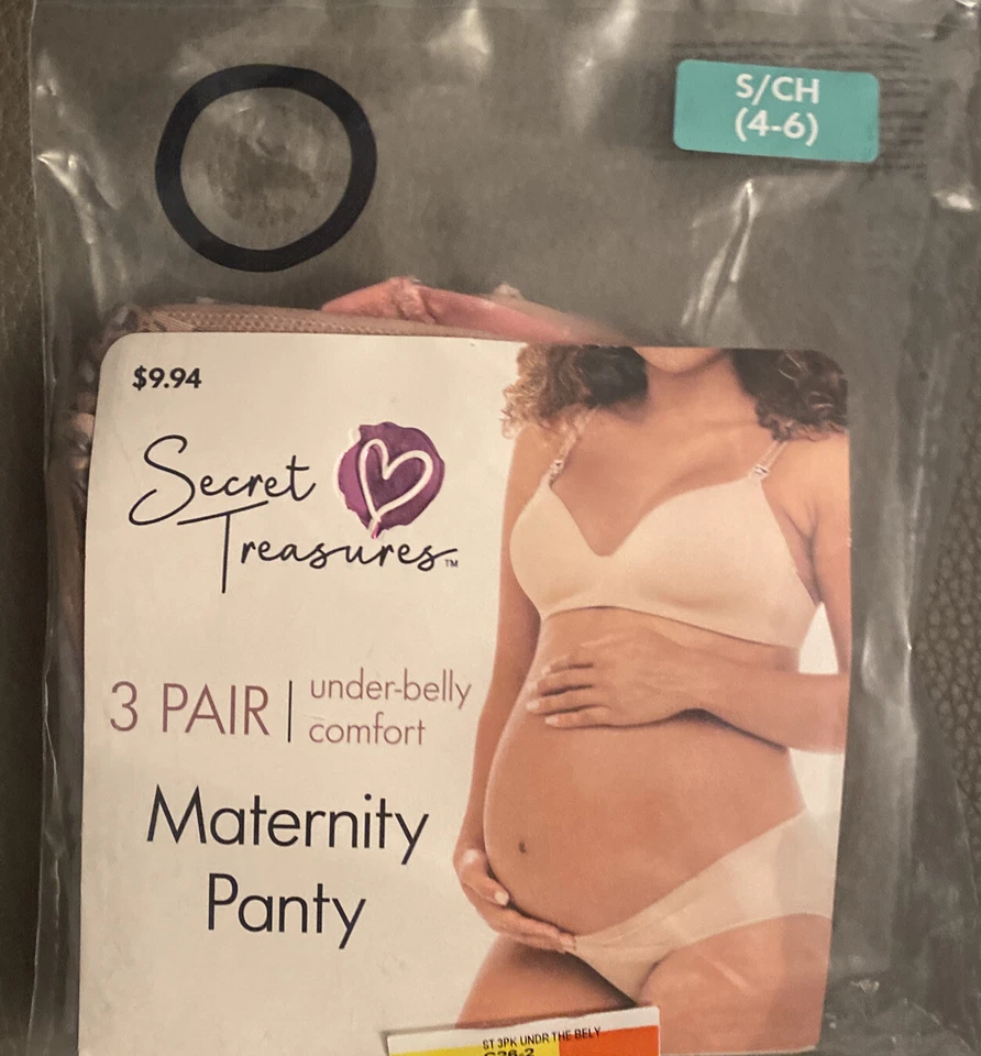 Трусики под живот Secret Treasures для беременных размер S 4/6 упаковка 3 шт. - Изображение 1 из 1