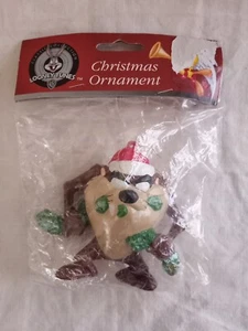 Vintage 2000 Looney Tunes Tasmanian Devil Christmas Ornament New - Picture 1 of 4