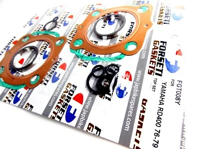 YAMAHA RD400 76-79 FORSETI TOP END ENGINE GASKET SET KIT - Image 1 of 3