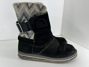 Sorel Womens Newbie Black Boots Sz. 9.5 - Picture 1 of 9