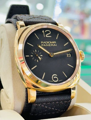 Panerai Radiomir 1940 3 días PAM00515 47 mm oro rosa 18 k sándwich marrón tabaco Foto 1 de 4