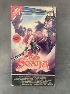 Red Sonja VHS 1985 (CBS/FOX Red HiFi) Arnold Schwarzenegger *Tested*