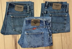 Wrangler Herren Jeans; 3 Paar gebraucht sauber "eingebrochen" blau Denim 29x30 30x30 30x30 - Bild 1 von 7