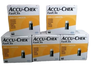 Accu-Chek Fastclix 5 Packungen Lanzetten/1020 Stück, NEU/OVP/ 04/2029 - Bild 1 von 1