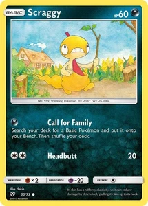 Scraggy 50/73 Shining Legends Pokemon Card NM - Picture 1 of 1