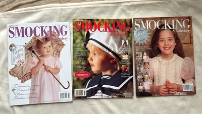 Australian Smocking & Embroidery Magazine 3-lot w/patterns- Like New - Image 1 of 4