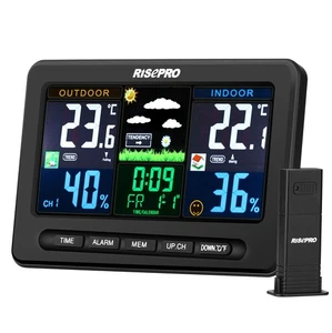 Wireless Weather Station with Outdoor Remote Indoor/Out Temperature and Humid... - Picture 1 of 6