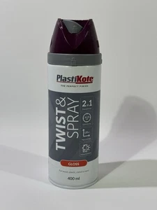 PlastiKote Sprühfarbe Violette Lila glänzend 2in1 Primer und Farbe 400ml 262083 - Bild 1 von 4