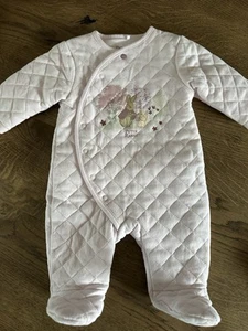 Peter Rabbit Baby Girls Padded Wadded Warm All In One Age 0-3 Months 2.5tog - Picture 1 of 5