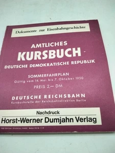 Amtliches Kursbuch DDR SOMMERFAHRPLAN 1950 Deutsche Reichsbahn - Bild 1 von 10