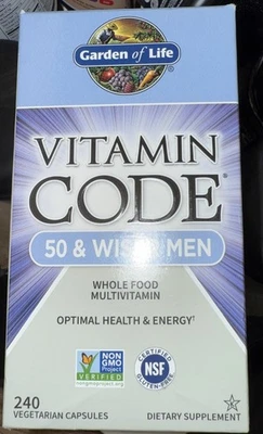 Suplemento multivitamínico Garden of Life Vitamin Code 50 & Wiser Men - 240... Foto 1 de 4