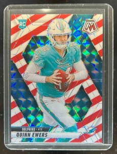 2025 Panini Mosaic Quinn Ewers Red & White Stripe Rookie RC #308 Dolphins - Picture 1 of 2