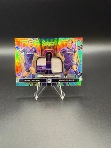 2024-25 Select Serie A Silver Dual Swatch E. Bove A. Colpani ACF Fiorentina /25 - Picture 1 of 2
