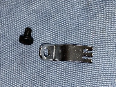 OEM Necchi Alco Japan Sewing Machine Thread Guide W/screw, Metal - Image 1 of 4