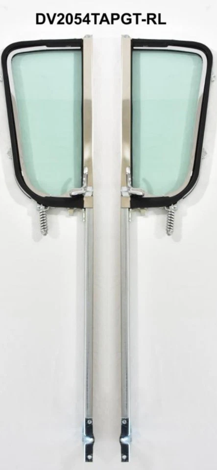Smoked Glass Window Vent Assembly Pair 1955 2nd Series Through 1959 Chevy Trucks - Image 1 of 1