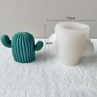 Craft Handmade Silicone Mould Cactus Candle Mold Soap Making 3D Art Wax Mold