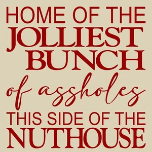 Home of the Jolliest Stencil  reusable for painting signs #11553 - Picture 1 of 3
