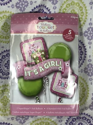 Anagram IT'S A GIRL! Cute as a Bug - Foil Balloon Bouquet - Image 1 of 2