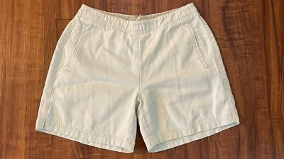 Shorts feminino vintage anos 90 Tommy Bahama bege casual cintura baixa lona macia 28’s 28 - Imagem 1 de 4