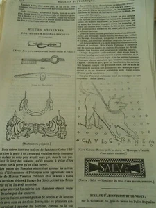 Moeurs Portes des Maisons Grecques 1836 Gravure Print Article - Imagen 1 de 1