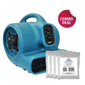 XPOWER P-450NT 1/5 HP Scented Air Mover Fan w Ionizer & Timer+ 5 Freshener Packs - Picture 1 of 10