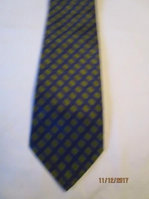 Corbata de cuello de seda a lunares azul Gene Mayer Foto 1 de 4