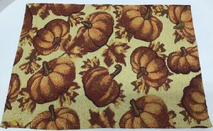 Fall Autumn Pumpkin 17"x13" Tapestry Placemats by Be Thankful Set of 4 - Picture 1 of 7