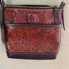 Dooney & Bourke Disney Sketch Leather Brown Crossbody Bag Purse Rare