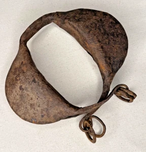 Yoruba Iron Anklet Gelede Egungun Egbe Saworo Nigeria Gong Metal Orisa Ifa - Picture 1 of 2
