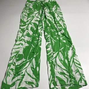Pantalones Lilly Pulitzer para Target Palazzo Boom Boom Talla XS Verde y Blanco 28x31 - Imagen 1 de 10