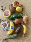 Vintage Keychain Lot Fruits And Vegetables