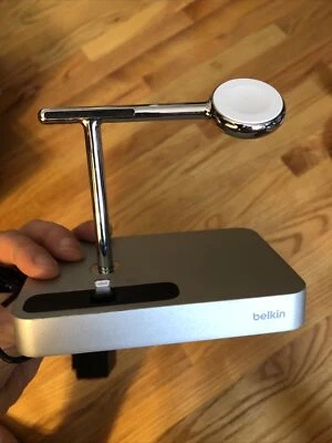 Belkin Valet Charge Dock for Apple Watch + iPhone 14/13/12/11/XR/X Model F8J183 - Image 1 of 3