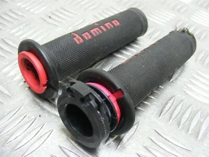 ZX6R 636 Grips Handlebar Domino Kawasaki 2013-2018 A153 - Picture 1 of 3