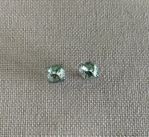 Origami Owl ER3127 Mini Clara Silver w/Chrysolite Swarovski Stud Earrings "New" - Picture 1 of 7