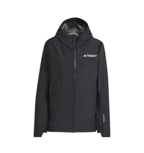 Adidas Terrex Multi 2.5L Rain RDY Jacket Black New W/Tags Women’s M - Picture 1 of 12